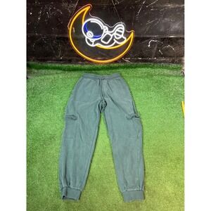 Forever 21 Womens Cargo Sweatpants Drawstring Waist Pockets Casual Comfy Joggers